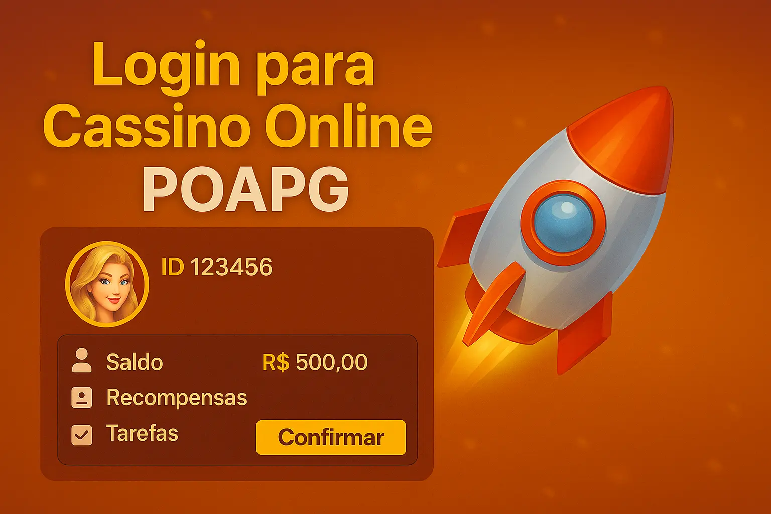 Criar uma nova Conta no plataforma POAPG